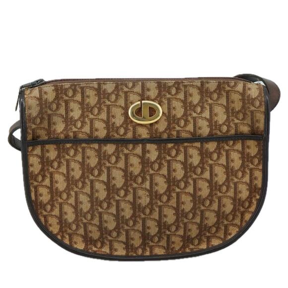 DIOR Trotter Canvas Shoulder Bag Brown - Picture 2 of 12